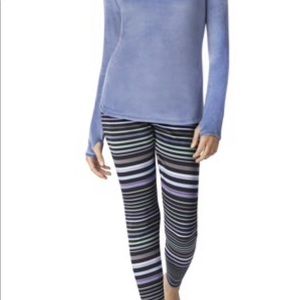 Cuddl Duds ClimateRight 2pc Top/Leggings Velour